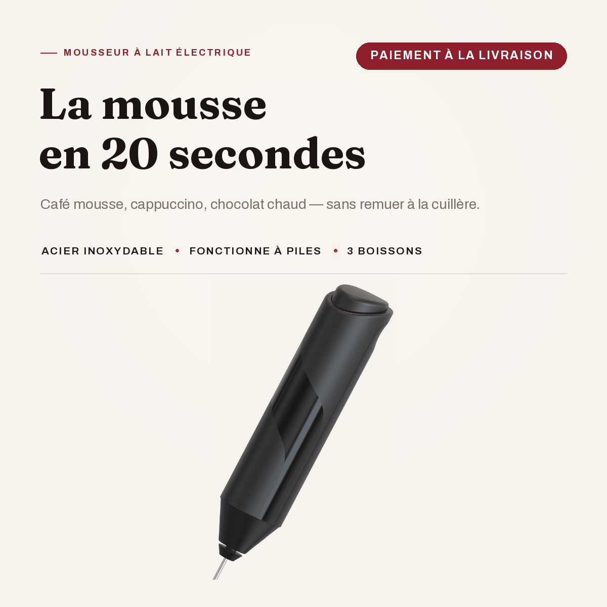 Mousseur à lait électrique